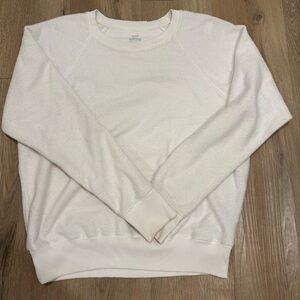Aerie Cream Womens Crewneck Sweater